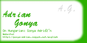 adrian gonya business card